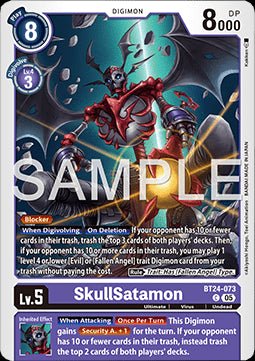SkullSatamon (BT24 - 073) - Time Stranger (Common) [BT - 24 - 073] - El Duelista