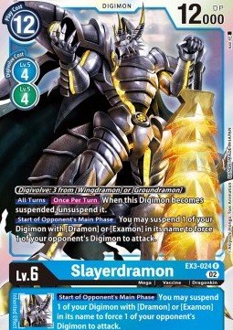 Slayerdramon (EX3 - 024) (V.1)⁣ - Draconic Roar⁣ (Rare)⁣ [024] - El Duelista