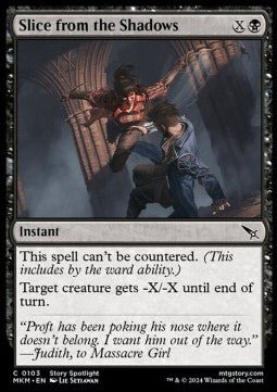 Slice from the Shadows⁣ - Murders at Karlov Manor⁣ (Common)⁣ [103] - El Duelista