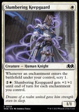 Slumbering Keepguard⁣ - Wilds of Eldraine⁣ (Common)⁣ [29] - El Duelista
