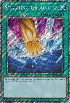 Smashing Ground (V.1 - Platinum Secret Rare)⁣ - Quarter Century Bonanza⁣ (Platinum Secret Rare)⁣ [135] - El Duelista