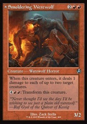 Smoldering Werewolf / Erupting Dreadwolf⁣ - Innistrad Remastered: Extras⁣ (Uncommon)⁣ [465] - El Duelista