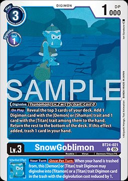 SnowGoblimon (BT24 - 021) - Time Stranger (Common) [BT - 24 - 021] - El Duelista