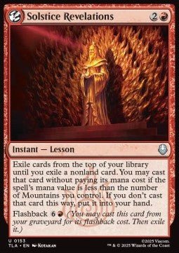 Solstice Revelations - Magic: The Gathering | Avatar: The Last Airbender (Uncommon) [TLA - 153] - El Duelista