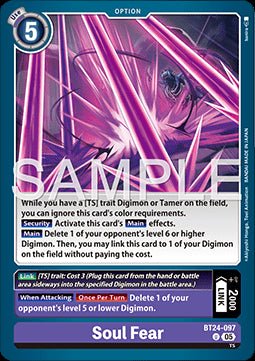 Soul Fear (BT24 - 097) - Time Stranger (Uncommon) [BT - 24 - 097] - El Duelista