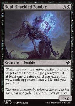 Soul - Shackled Zombie⁣ - Magic: The Gathering Foundations⁣ (Common)⁣ [70] - El Duelista