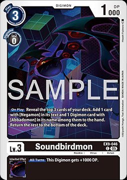 Soundbirdmon (EX9 - 046) (V.1)⁣ - Versus Monsters⁣ (Common)⁣ [046] - El Duelista