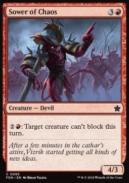 Sower of Chaos⁣ - Magic: The Gathering Foundations⁣ (Common)⁣ [95] - El Duelista