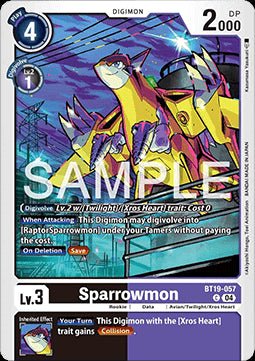 Sparrowmon (BT19 - 057)⁣ - Special Booster Ver 2.5⁣ (Common)⁣ [BT19 - 057] - El Duelista
