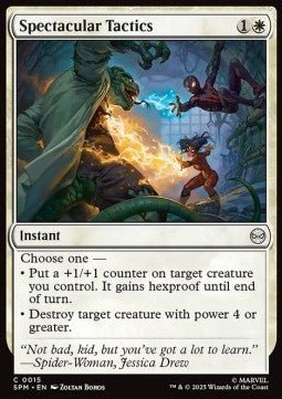 Spectacular Tactics - Magic: The Gathering | Marvel's Spider - Man (Common) [SPM - 15] - El Duelista