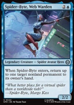 Spider - Byte, Web Warden - Magic: The Gathering | Marvel's Spider - Man (Uncommon) [SPM - 44] - El Duelista