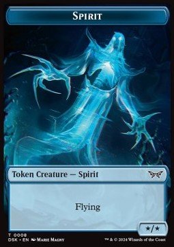 Spirit Token (Blue */*)⁣ - Duskmourn: House of Horror: Tokens⁣ (Token)⁣ [T08] - El Duelista