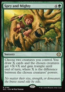 Spry and Mighty - Lorwyn Eclipsed (Rare) [ECL - 195] - El Duelista