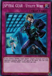 SPYRAL GEAR - Utility Wire⁣ - Raging Tempest⁣ (Super Rare)⁣ [088] - El Duelista