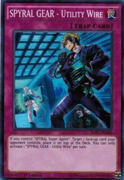 SPYRAL GEAR - Utility Wire⁣ - Raging Tempest⁣ (Super Rare)⁣ [088] - El Duelista