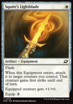 Squire's Lightblade⁣ - Edge of Eternities⁣ (Common)⁣ [36] - El Duelista