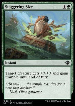 Staggering Size⁣ - The Lost Caverns of Ixalan⁣ (Common)⁣ [214] - El Duelista