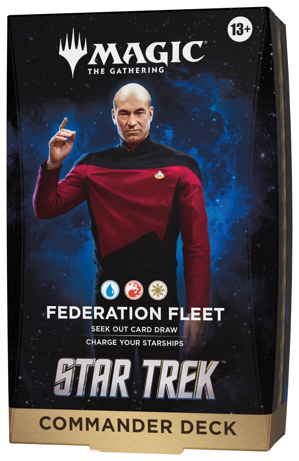 Magic Star Trek Commander Deck Federation Fleet [TRC], edición estándar inglesa
