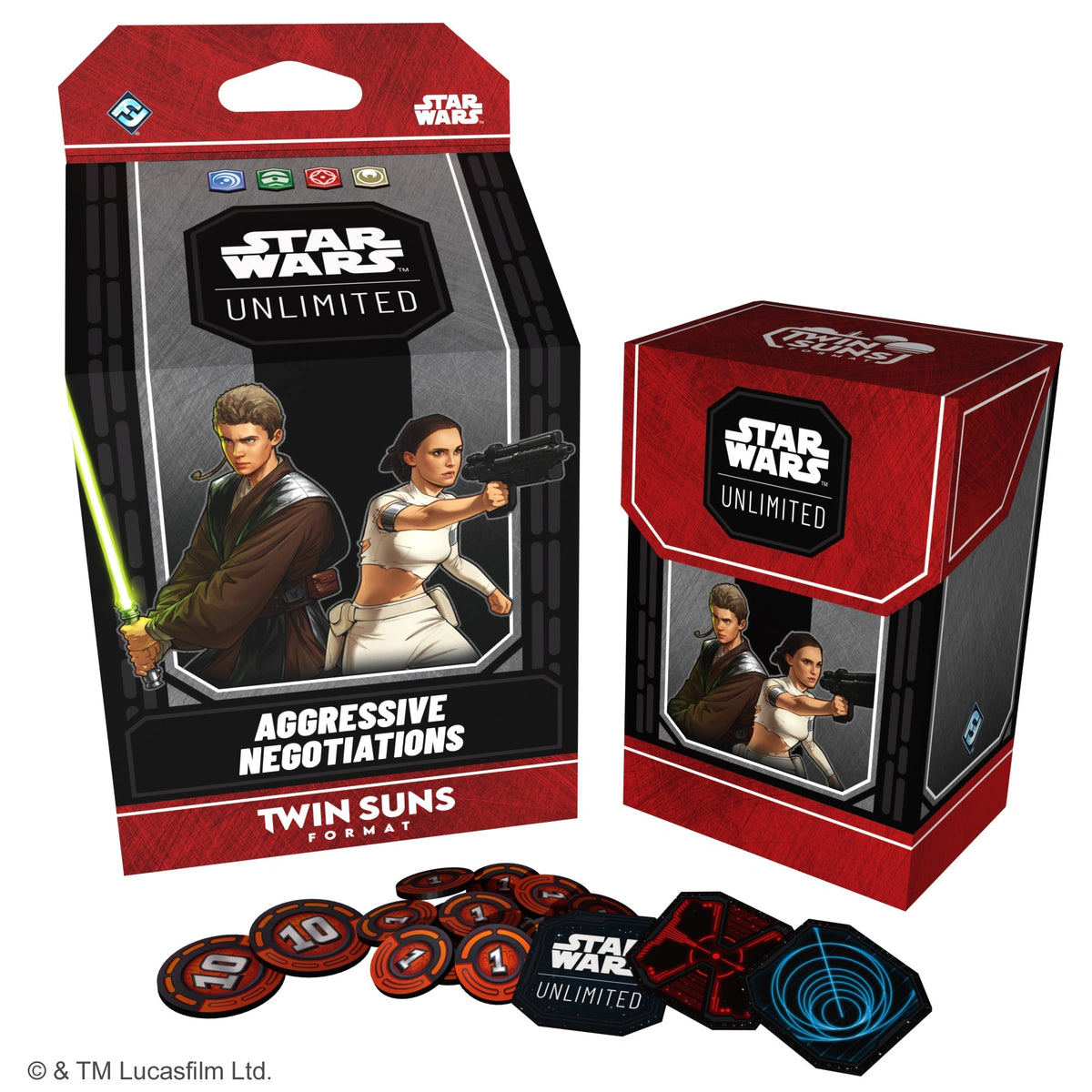 Aggressive Negotiations: Anakin Skywalker and Padme Amidala Twin Suns Deck - 2026 Twin Suns presentación del producto