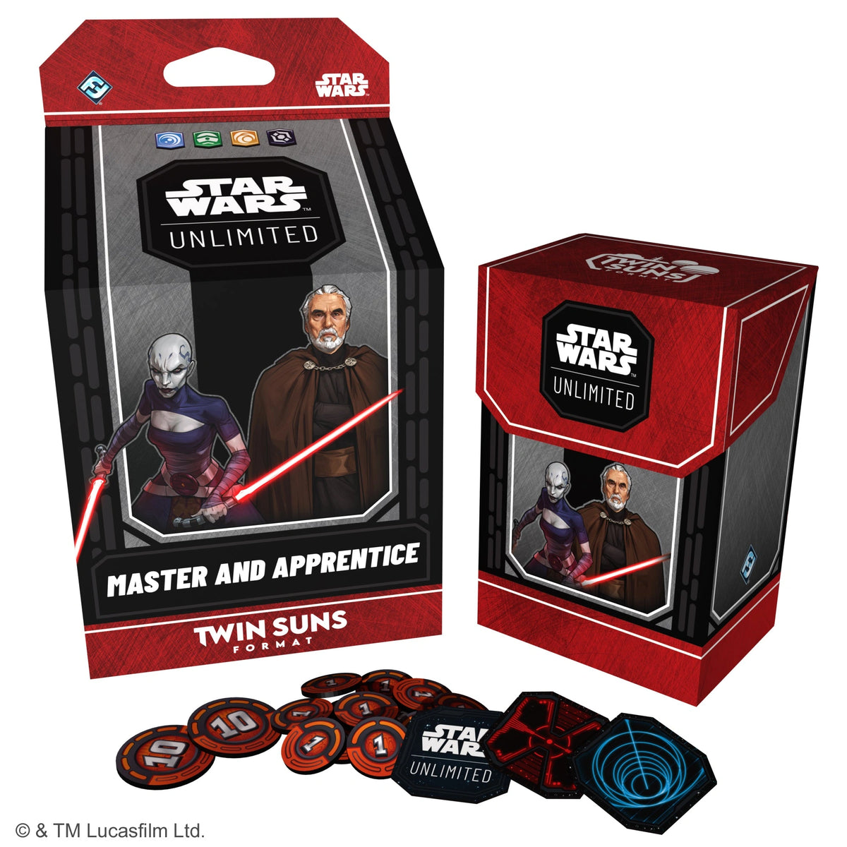 Master and Apprentice: Count Dooku and Asajj Ventress Twin Suns Deck - 2026 Twin Suns presentación del producto