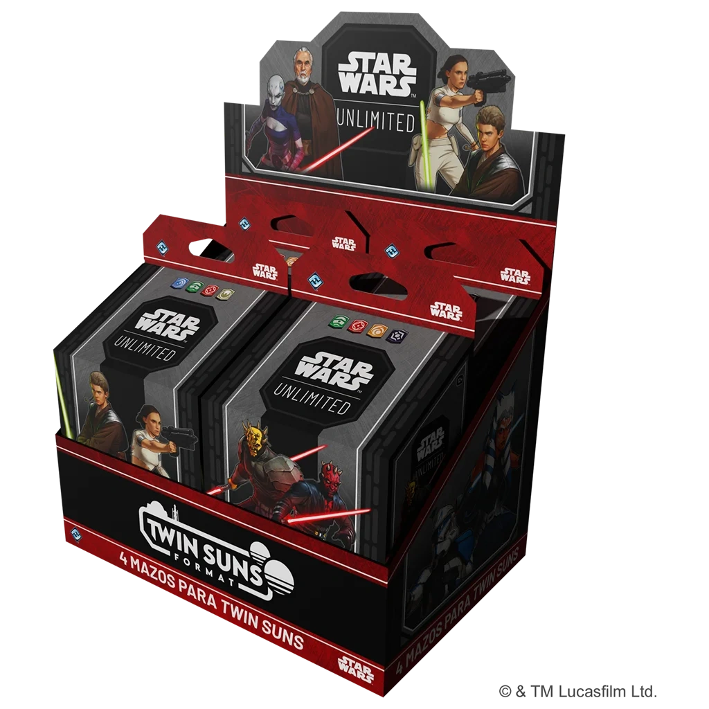 Star Wars: Unlimited 2026 Twin Suns Deck Display - 2026 Twin Suns presentación del producto