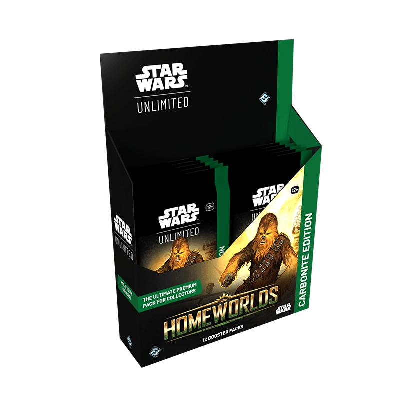 Homeworlds Carbonite Edition Booster Box presentación del producto