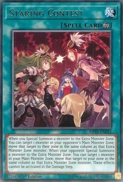Staring Contest - 2019 Gold Sarcophagus Tin Mega Pack (Rare) [MP19 - 042] - El Duelista