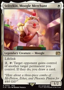 Stiltzkin, Moogle Merchant⁣ - Magic: The Gathering - FINAL FANTASY⁣ (Rare)⁣ [34] - El Duelista