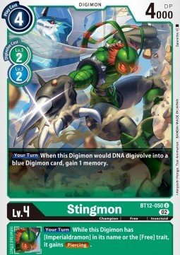 Stingmon (BT12 - 050)⁣ - Across Time⁣ (Uncommon)⁣ [050] - El Duelista