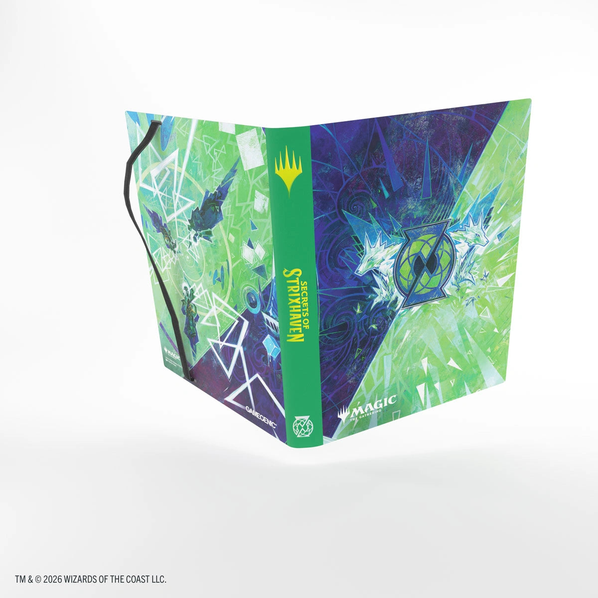 Álbum Gamegenic Secrets of Strixhaven Casual 18-Pocket — Quandrix — detalle del cierre
