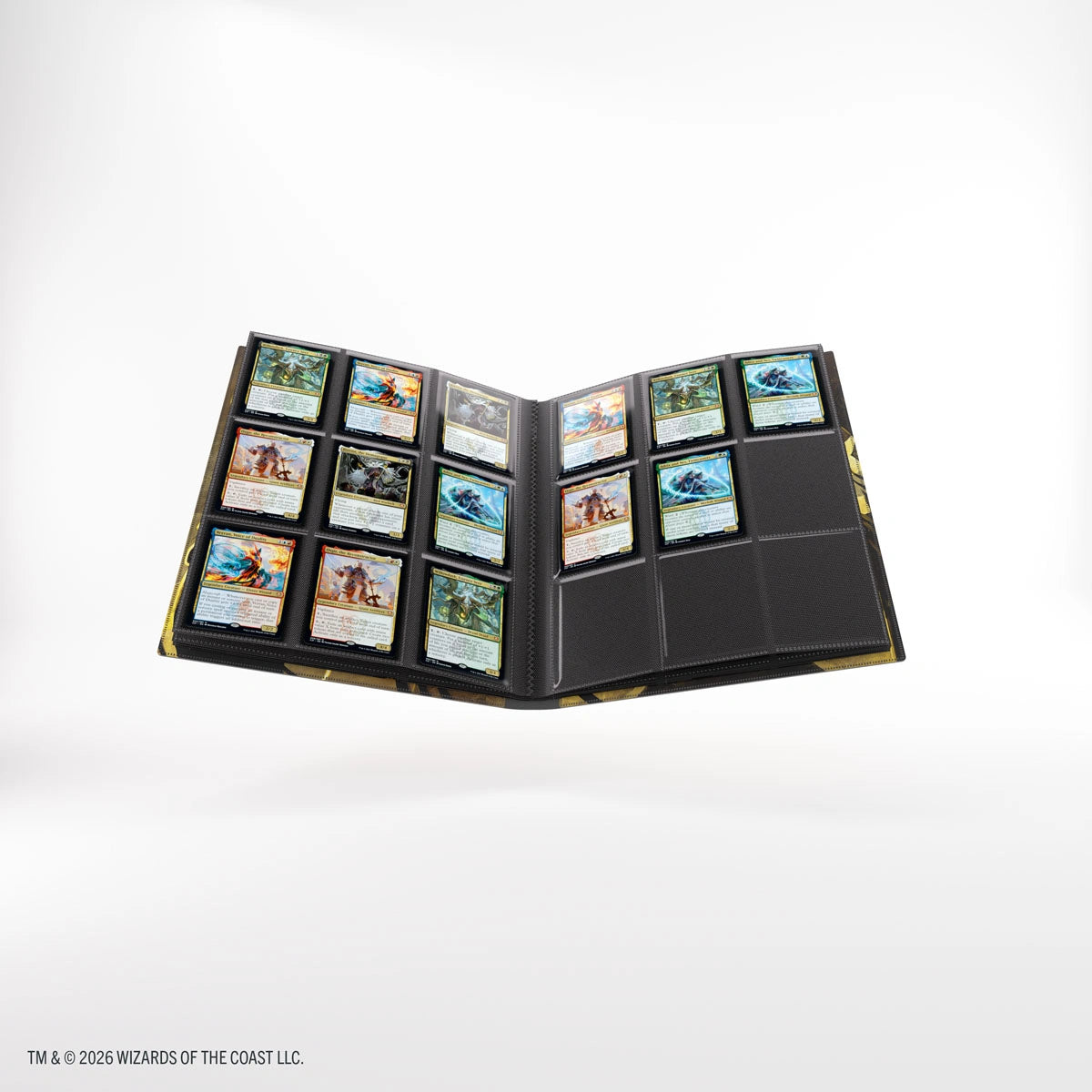 Álbum Gamegenic Secrets of Strixhaven Casual 18-Pocket — Silverquill — interior y bolsillos