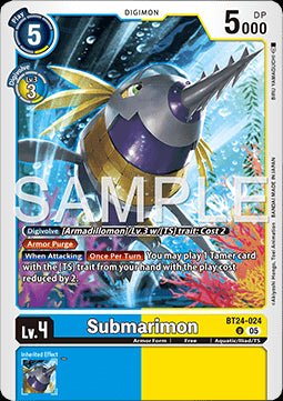Submarimon (BT24 - 024) - Time Stranger (Uncommon) [BT - 24 - 024] - El Duelista