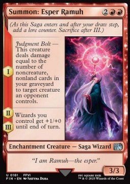 Summon: Esper Ramuh⁣ - Magic: The Gathering - FINAL FANTASY⁣ (Uncommon)⁣ [161] - El Duelista