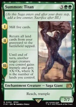 Summon: Titan - Magic: The Gathering - FINAL FANTASY (Rare) [FIN - 204] - El Duelista