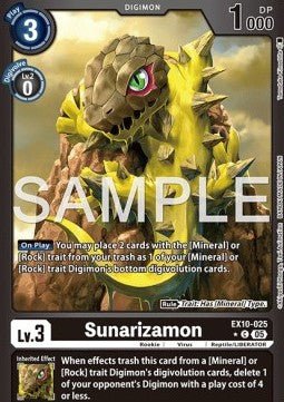 Sunarizamon (EX10 - 025) (V.2) - Sinister Order (Alternative Art) [025] - El Duelista
