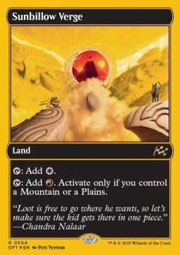 Sunbillow Verge⁣ - Aetherdrift: First - Place⁣ (Rare)⁣ [504] - El Duelista