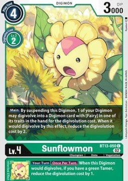 Sunflowmon (BT13 - 050)⁣ - Versus Royal Knights⁣ (Common)⁣ [050] - El Duelista