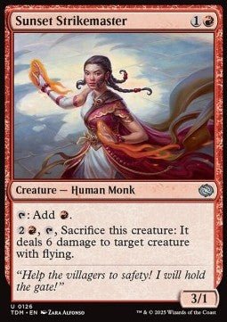 Sunset Strikemaster⁣ - Tarkir: Dragonstorm⁣ (Uncommon)⁣ [126] - El Duelista