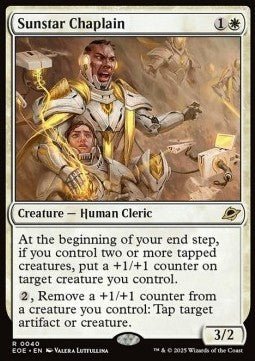 Sunstar Chaplain⁣ - Edge of Eternities⁣ (Rare)⁣ [40] - El Duelista