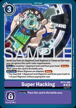 Super Hacking (BT24 - 099) - Time Stranger (Common) [BT - 24 - 099] - El Duelista