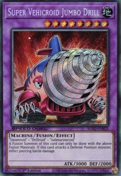 Super Vehicroid Jumbo Drill (V.2 - Secret Rare)⁣ - Speed Duel GX: Midterm Paradox⁣ (Secret Rare)⁣ [B22] - El Duelista
