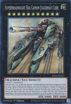 Superdreadnought Rail Cannon Juggernaut Liebe (V.1 - Super Rare)⁣ - Quarter Century Bonanza⁣ (Super Rare)⁣ [041] - El Duelista