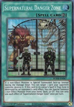 Supernatural Danger Zone - Burst of Destiny (Super Rare) [BODE - 067] - El Duelista