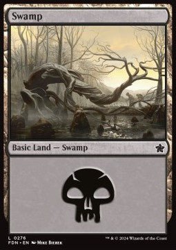 Swamp (V.1)⁣ - Magic: The Gathering Foundations⁣ (Land)⁣ [276] - El Duelista