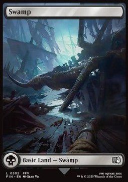 Swamp (V.3)⁣ - Magic: The Gathering - FINAL FANTASY⁣ (Land)⁣ [302] - El Duelista