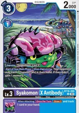 Syakomon (X Antibody) (BT16 - 066)⁣ - Beginning Observer⁣ (Uncommon)⁣ [066] - El Duelista