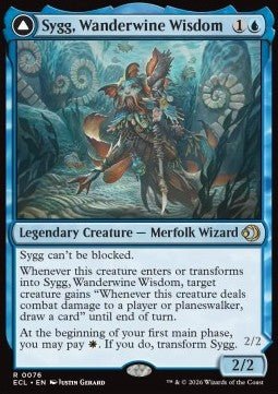 Sygg, Wanderwine Wisdom // Sygg, Wanderbrine Shield - Lorwyn Eclipsed (Rare) [ECL - 76] - El Duelista