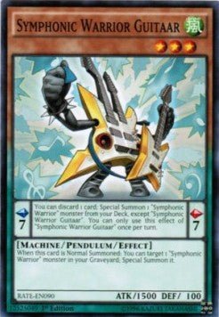 Symphonic Warrior Guitaar - Raging Tempest (Common) [RATE - 090] - El Duelista