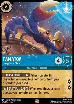 Tamatoa - Happy as a Clam (V.1)⁣ - Archazia's Island⁣ (Legendary)⁣ [162] - El Duelista