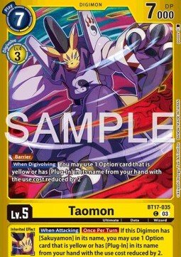 Taomon (BT17 - 035) - Premium Bandai Products (Alternative Art) [PB - XX - BT17 - 035] - El Duelista